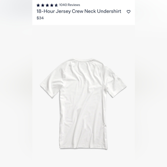 Mack Weldon 18-hour jersey crewneck undershirt - Picture 3 of 6